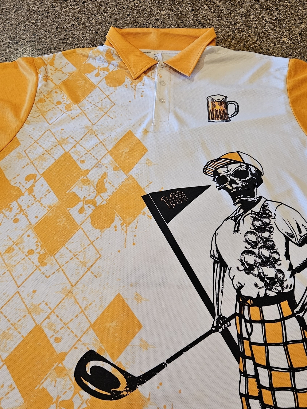 Garment One Golf Polo Shirt Skeleton 3xl Mens